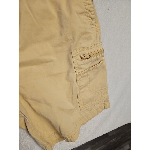 Columbia Shorts Mens 36 Yello Cargo Pockets Outdoors Hiking Utility 10" Inseam * - Picture 5 of 7